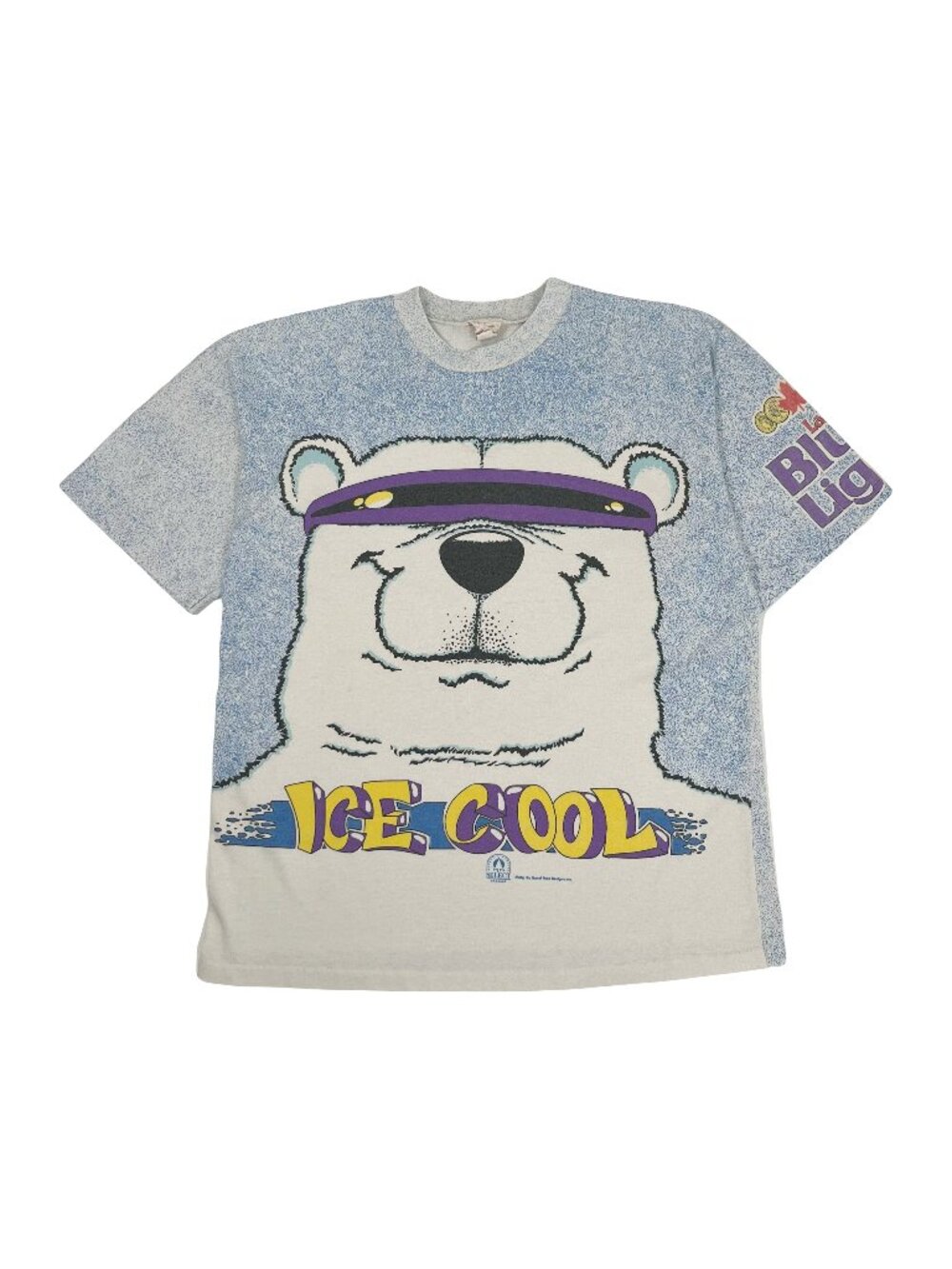 90s Labatt's Blue Light Ice Cool Polar Bear Tee L
